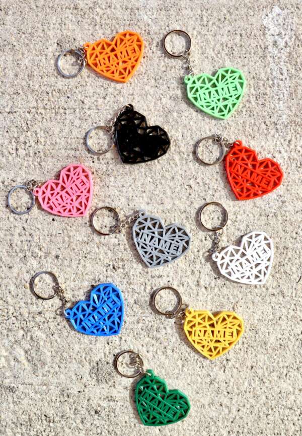 Custom 3D Printed Keychain - Custom Key Chain